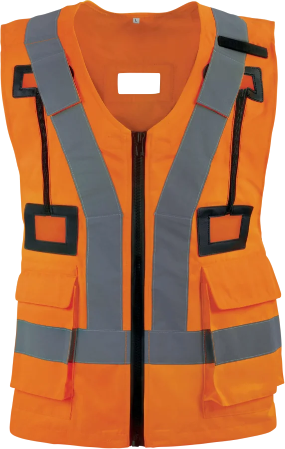HARVESGI vesta unisex s vysokou viditelností vhodná pro lezecké/pracovní postroje