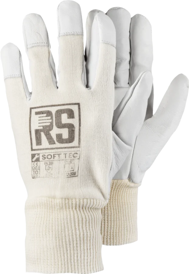 RS SOFT TEC rukavice unisex kombinovaná - bílá