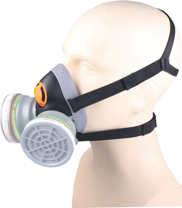 M6400 JUPITER polomaska unisex opakovaně použitelná - černá/šedá