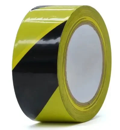 Výstražná páska PVC - 50mm x 33m - žluto-černá- pravá