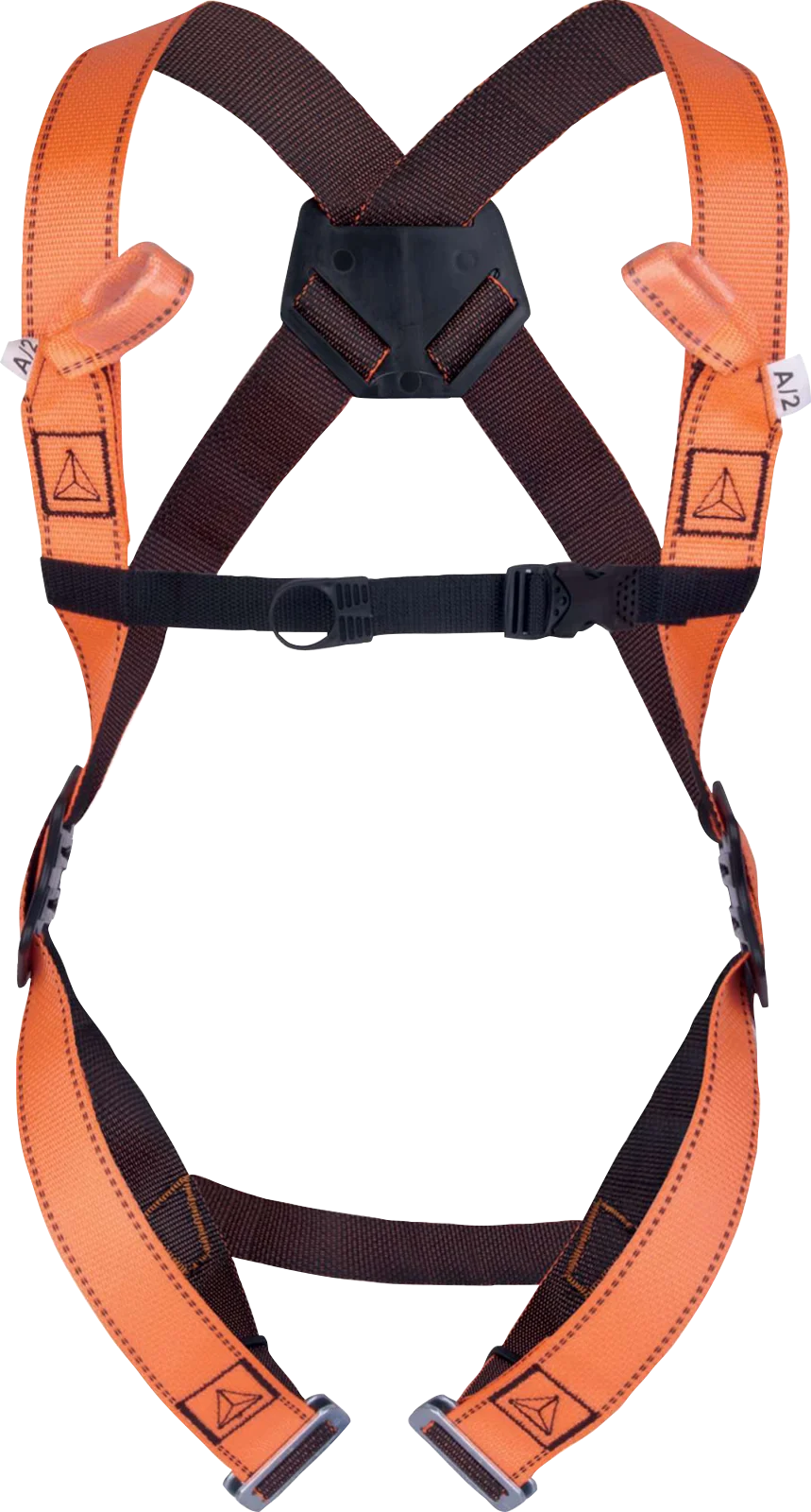 HAR12 postroj se dvěma kotevními body - oranžová/černá