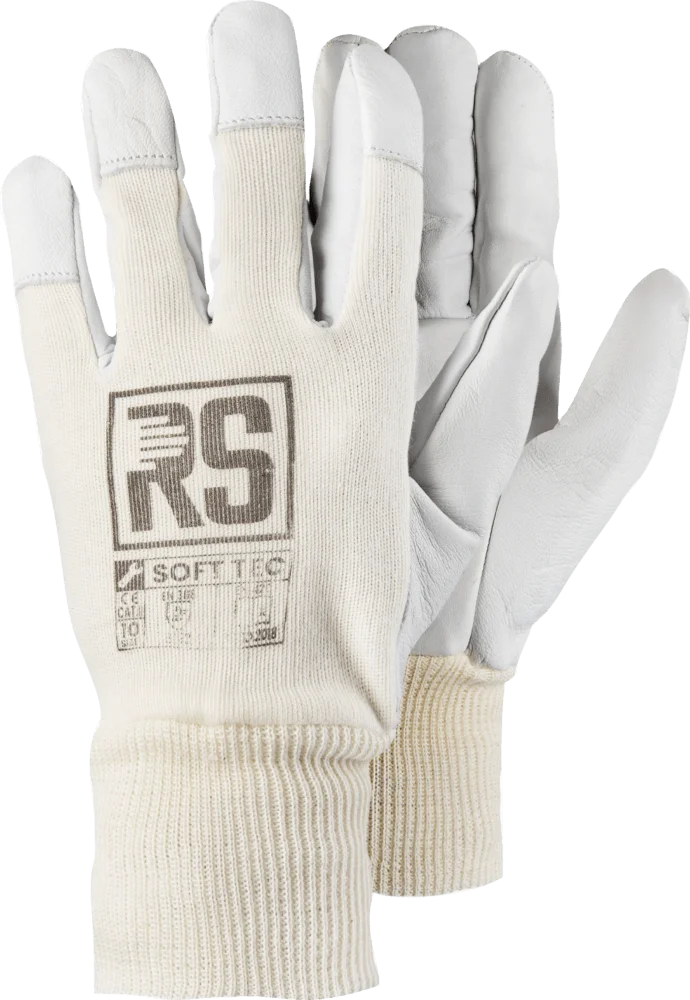 RS SOFT TEC rukavice unisex kombinovaná - bílá