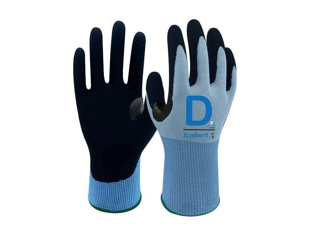 XCELLENT 18-971 D rukavice unisex protiřezné - modrá/černá