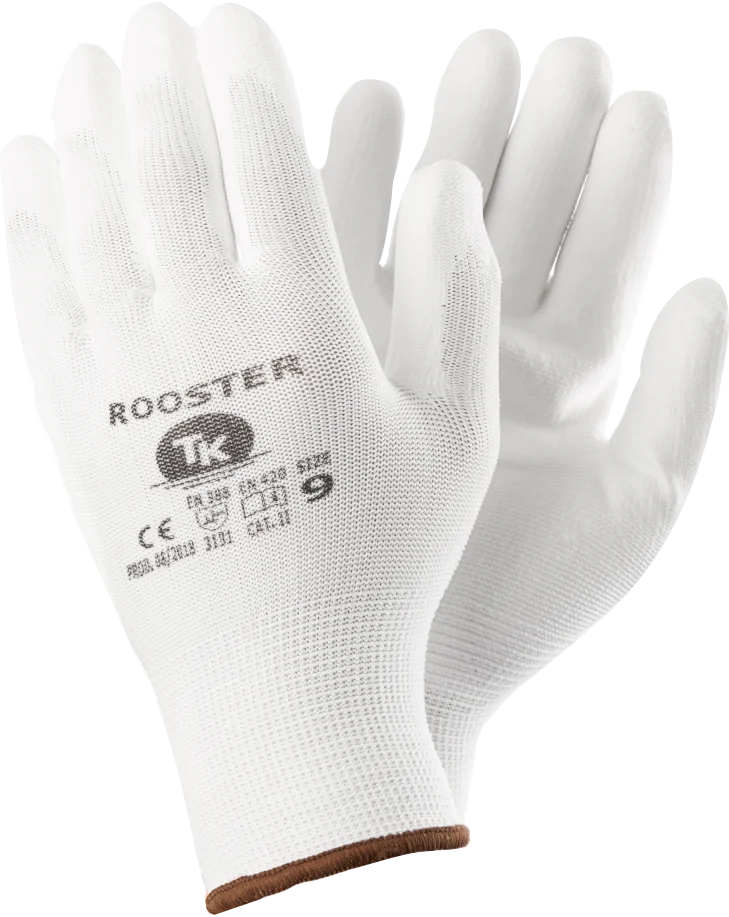 TK ROOSTER rukavice unisex - bílá