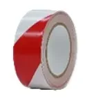 Výstražná páska PVC - 50mm x 33m - červeno-bílá- pravá