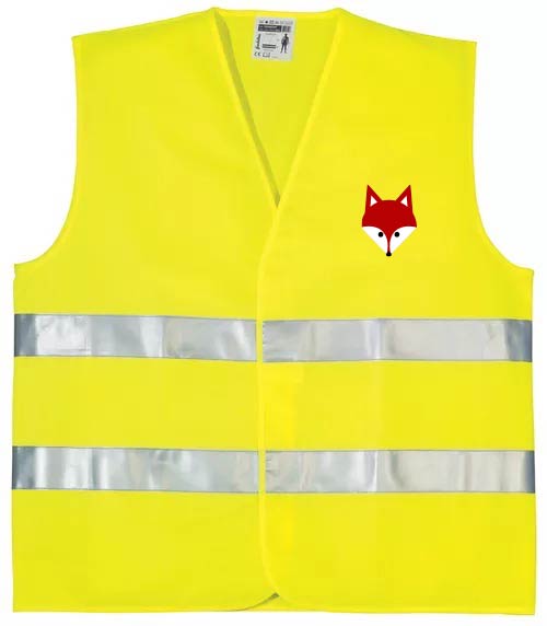 OXFORD mellény uniszex - HiVis sárga - FOXPOST nyomat
