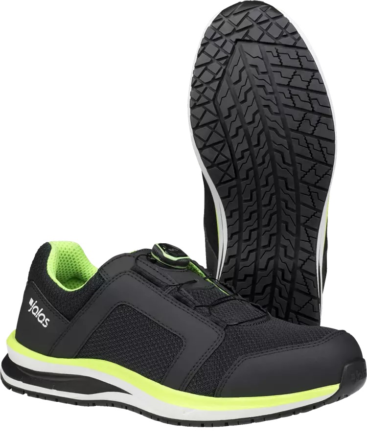Munkavédelmi cipő JALAS® TEMPUS 5668 - S1, P, SRC, TLS - fekete/zöld