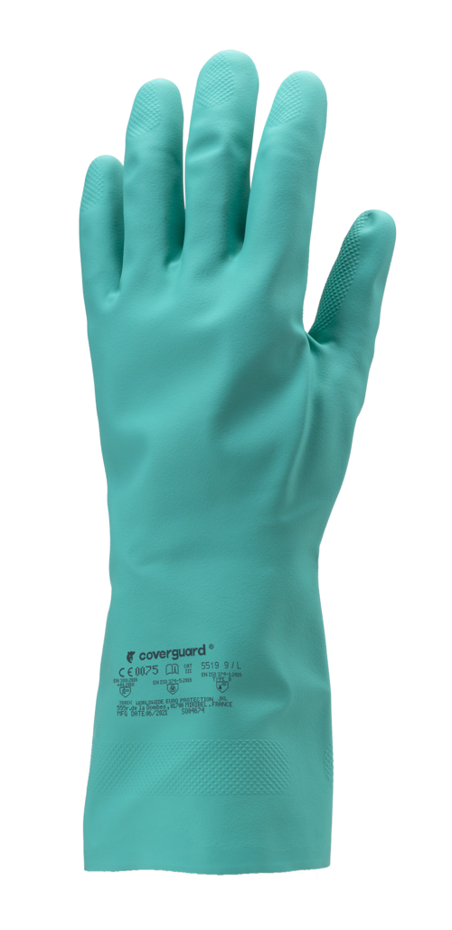 EUROCHEM N5520 rukavice nitrilové chemicky odolné - zelená